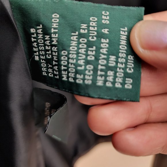 Vintage Lauren Ralph Lauren Leather Jacket Small - Picture 7 of 16